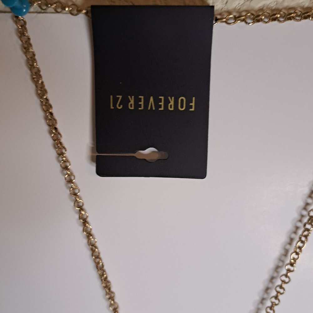 Forever 21 Golden Antic Boho Fringe Necklace - Picture 4 of 6